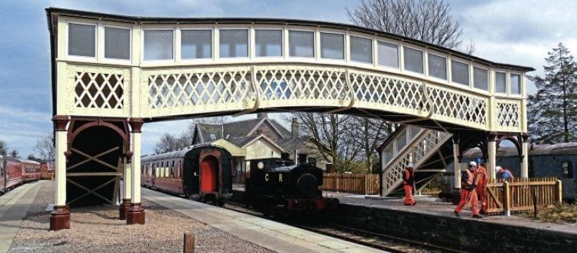 Original ‘Caley’ footbridge for Brechin line