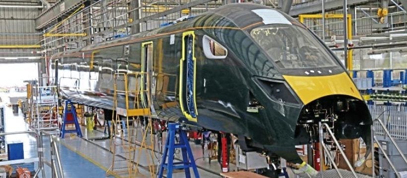 GWR Class 802 series production under way in Italy