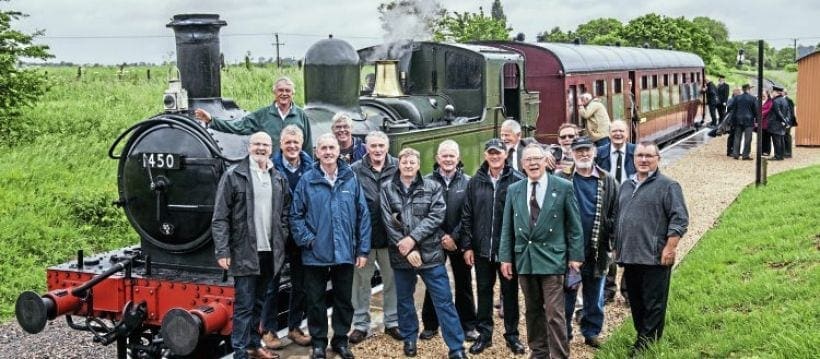 Lord Wemyss formally opens Hayles Abbey Halt… 57 years after it closed