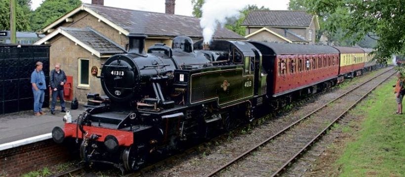 Steam at last for Ivatt No. 41313