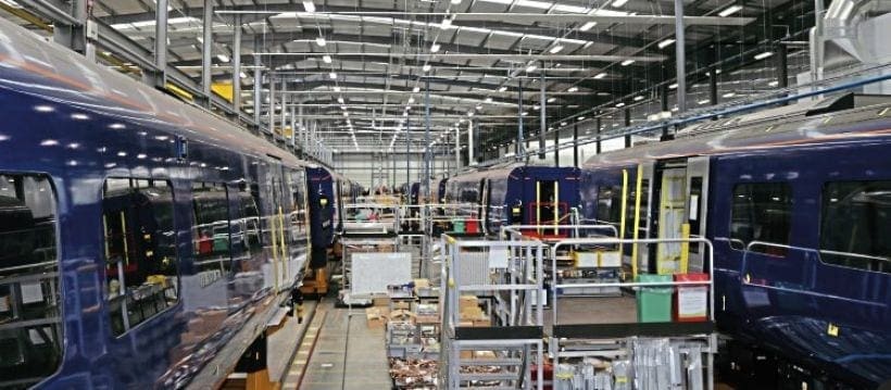 Class 385 production in full swing at Newton Aycliffe