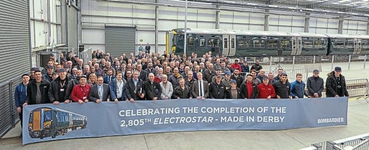 Final ‘Electrostar’ rolls off Bombardier production line