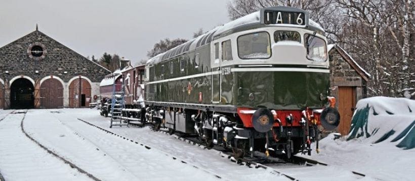Winter wonderland at Strathspey Railway