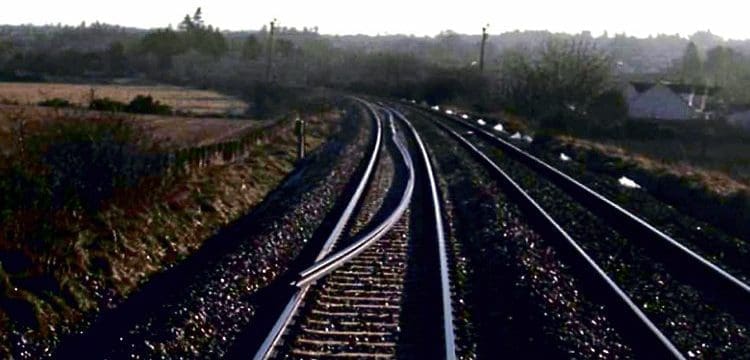 HST strikes rail obstruction
