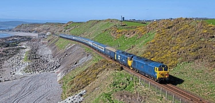Class 50s sparkle on Cumbrian coast