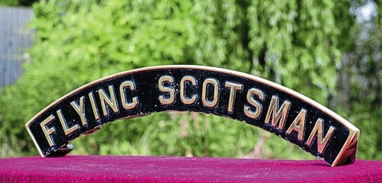 Original Flying Scotsman nameplate up for auction