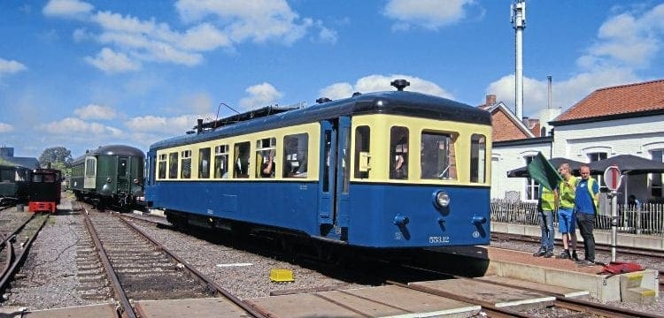1940s Belgian diesel railcar restored at Maldegem