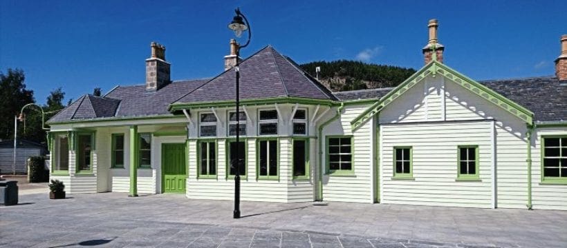Historic Ballater station rises from the ashes
