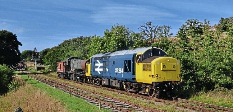 Forgotten GWR 2-8-0 leaves Moors Line for Llangollen