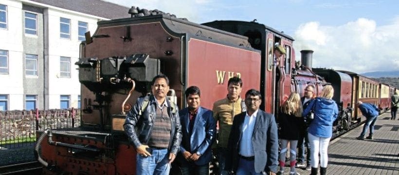 Darjeeling Himalayan staff on Ffestiniog fact-finding trip