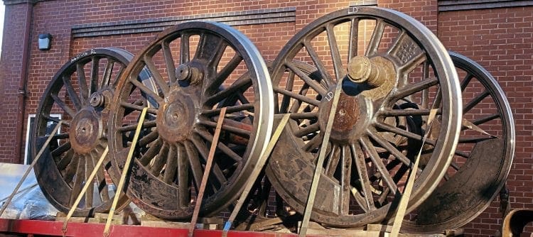 Hagley Hall’s wheels return to Severn Valley workshop