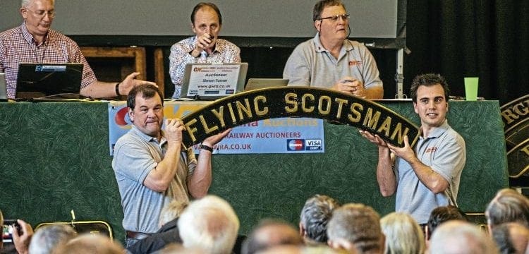 New record as Flying Scotsman nameplate sells for £64,500