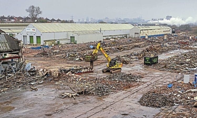Former Alstom factory reduced to rubble at Washwood Heath