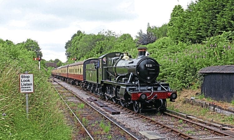 West Somerset Mogul 9351 returns to front-line service after overhaul at Williton