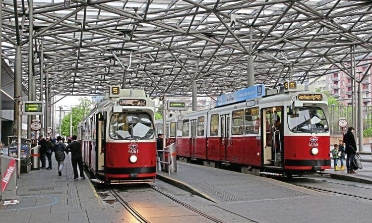 Classic Viennese trams fading away as new stock takes over