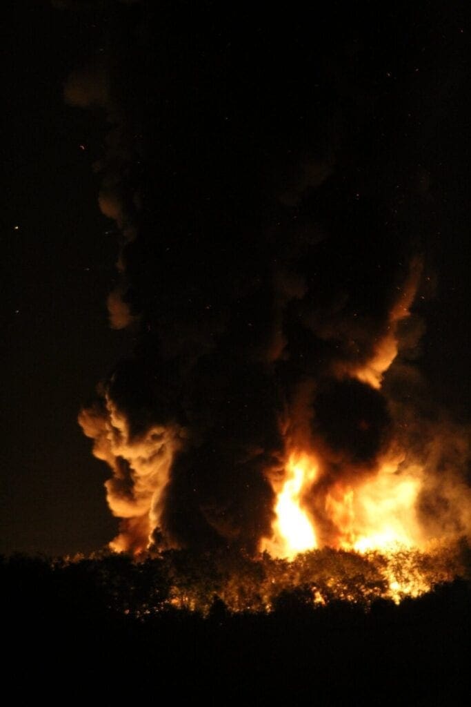 Llangennech diesel train catches fire