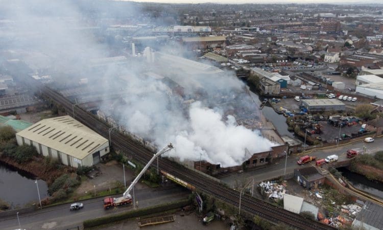 Huge blaze which closed railway line started deliberately, investigators believe