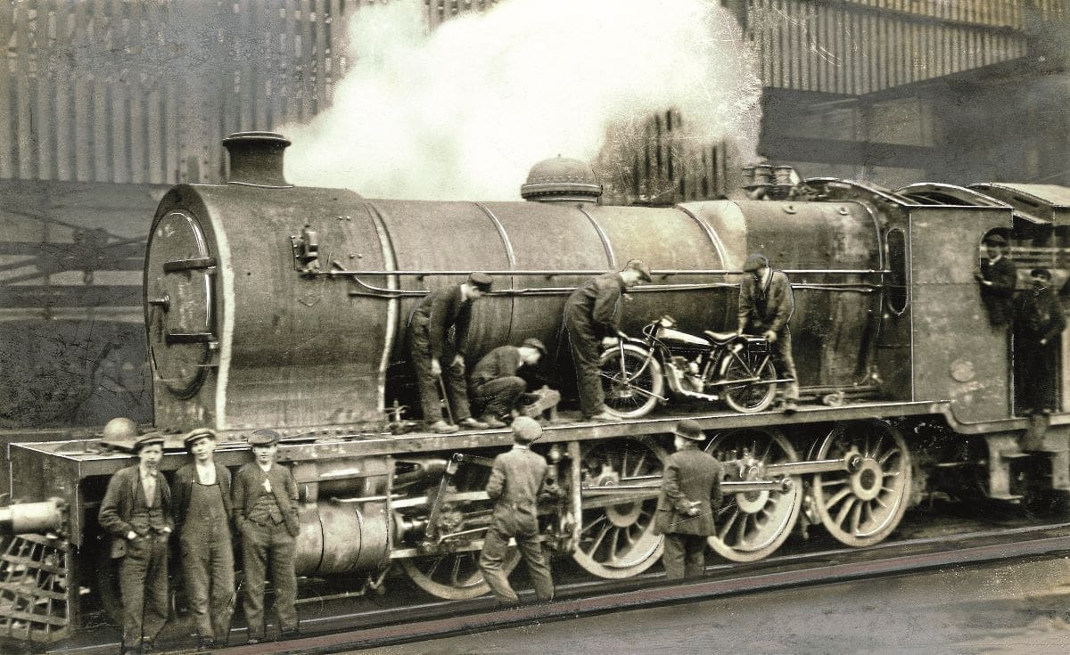 Motorcycles and locomotives both from Beardmore