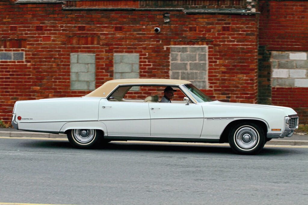 Driving shot of 1970 Buick Electra 225