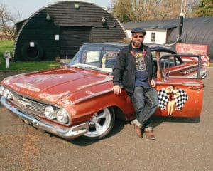 Phil King with his 1960 Chevy Biscayne