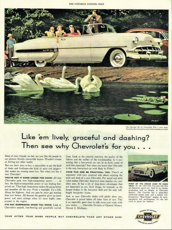 Vintage Chevrolet Bel Air advert