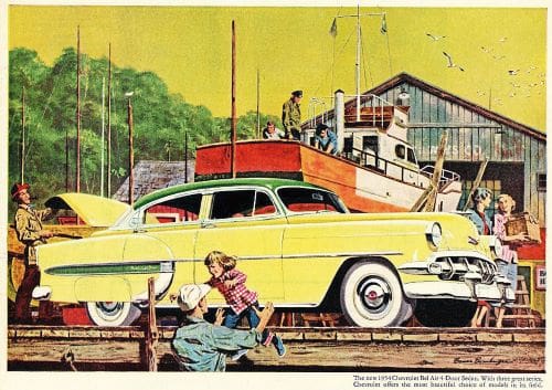 Vintage Chevrolet Bel Air advert
