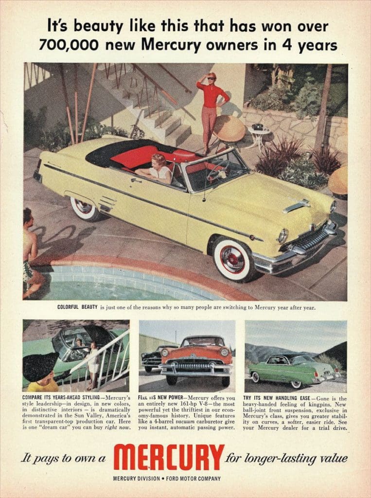 1954 Mercury Monterey period ad