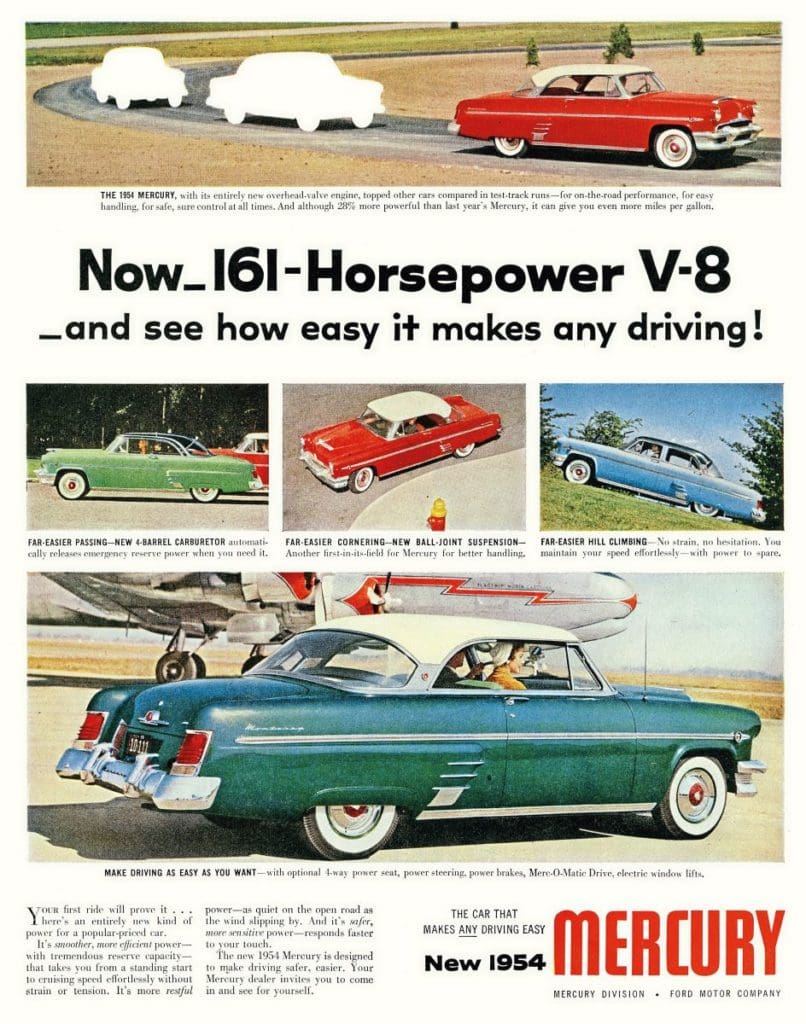 1954 Mercury Monterey period ad