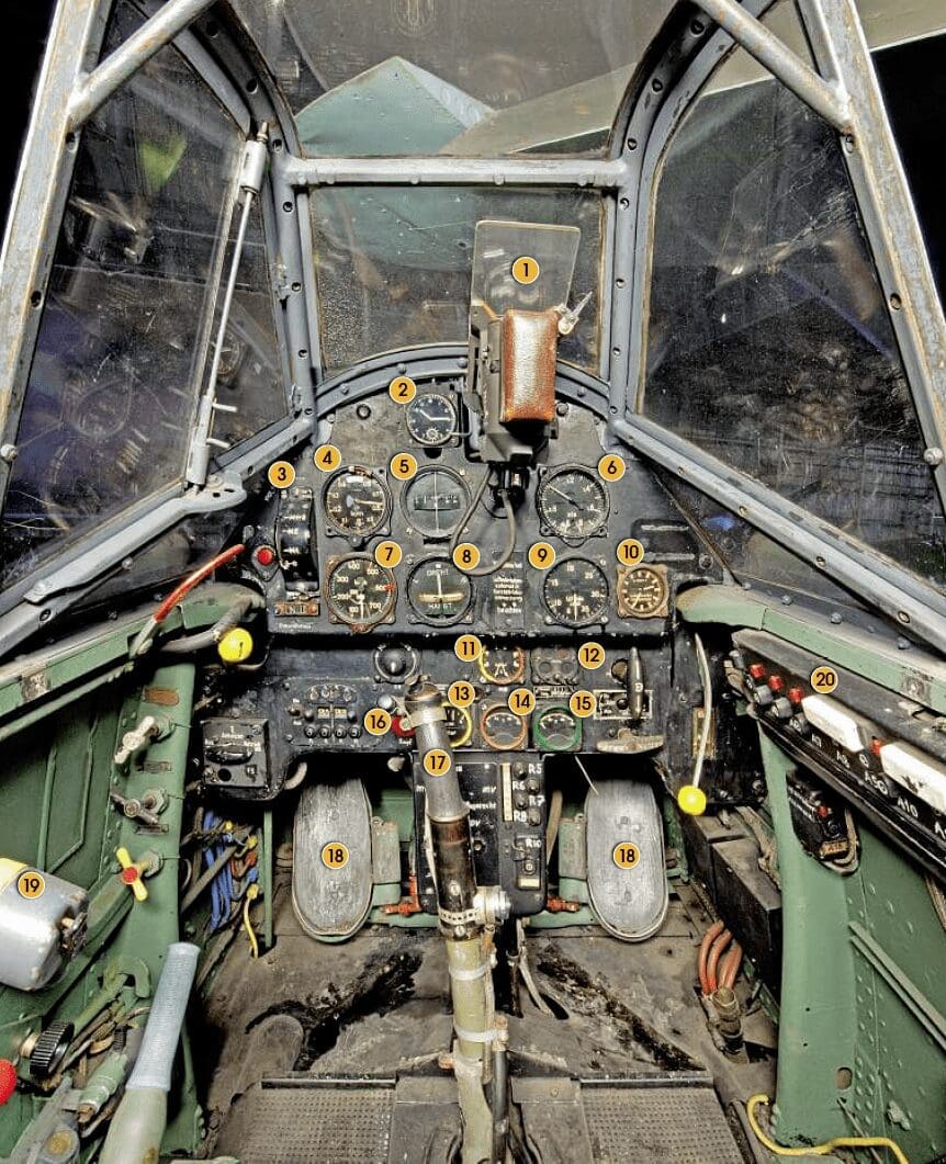 Messerschmitt Bf 109E cockpit