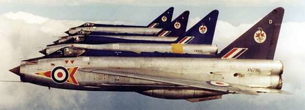 Lightnings of 92 Squadron. Via Martyn Chorlton