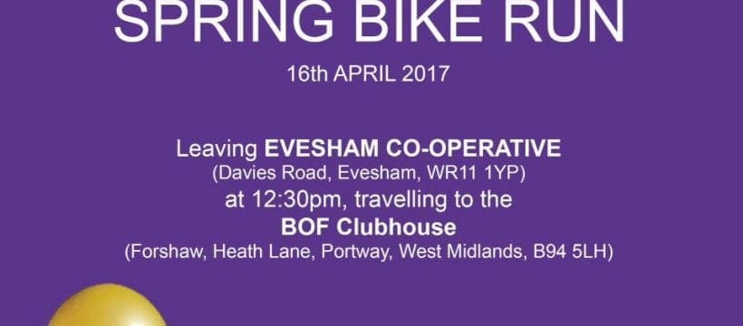 Charity Ride Out for Stroke Association 16.4.17