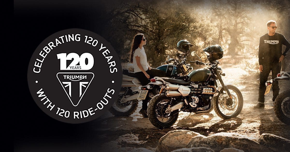 TRIUMPH MOTORCYCLES CELEBRATES 120th ANNIVERSARY WITH 120 BRITISH RIDE-OUTS