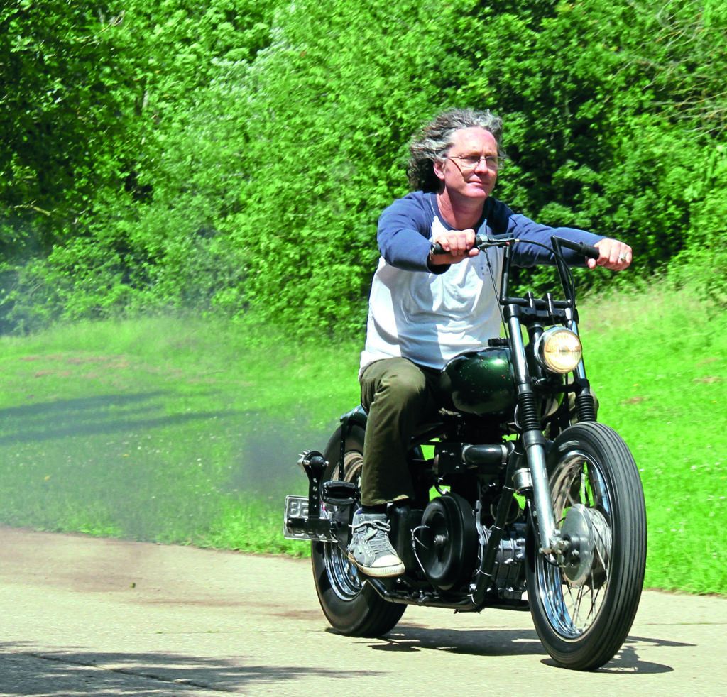 Andy on the bike.