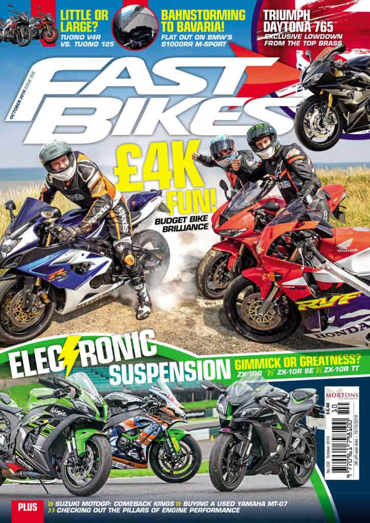 Fast Bikes magazine cover.