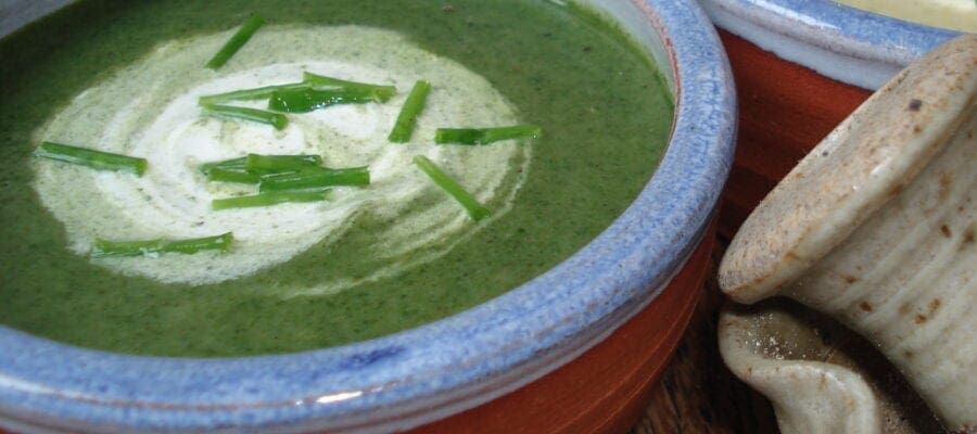 Lettuce & Spinach Soup