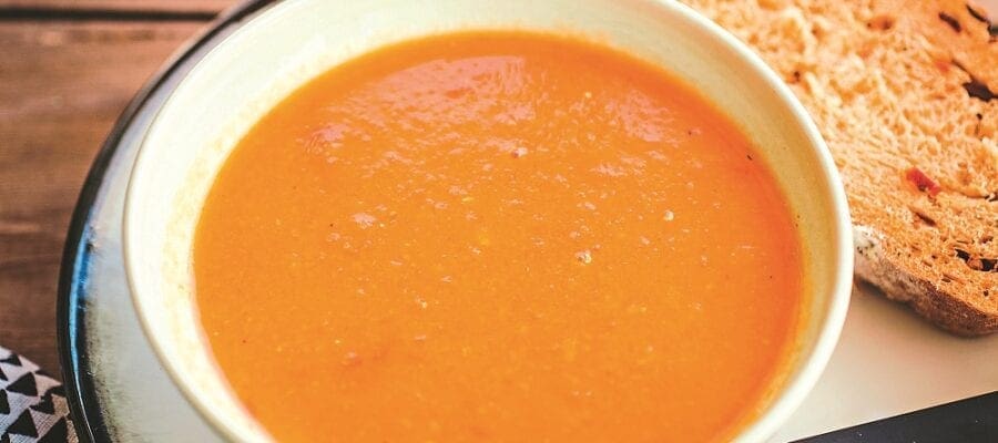 Roasted Tomato & Coconut Soup
