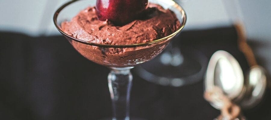 Egg-Free Chocolate Cherry Mousse