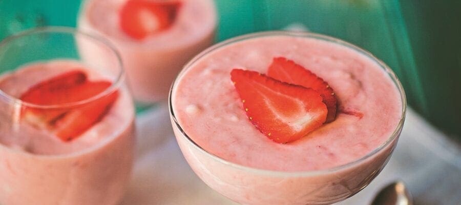 Fresh Strawberry & Lime Mousse
