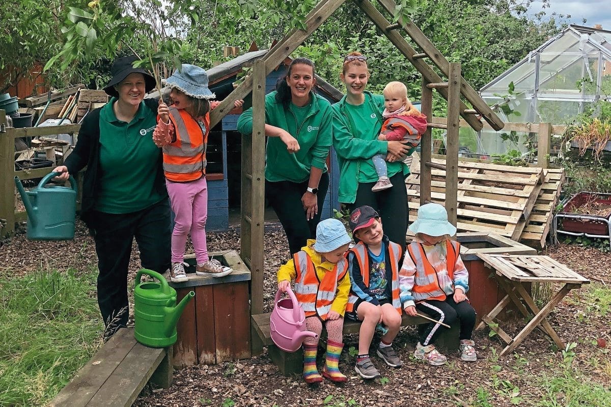 A visit to a former Dig for Victory site sharing the love of growing with the next generation