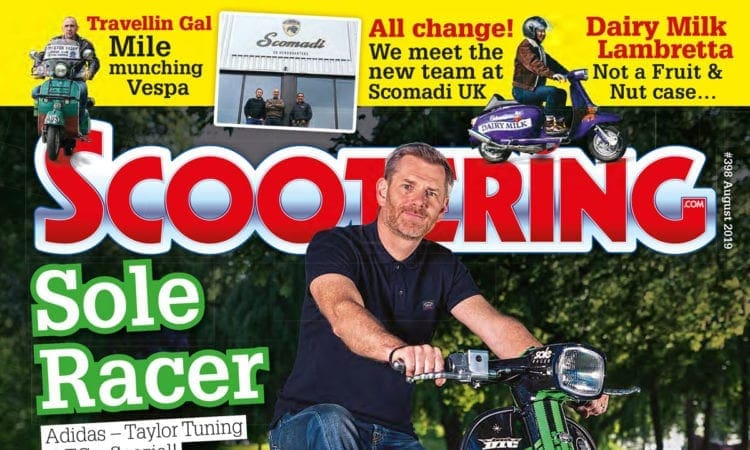 Scootering magazine August cover