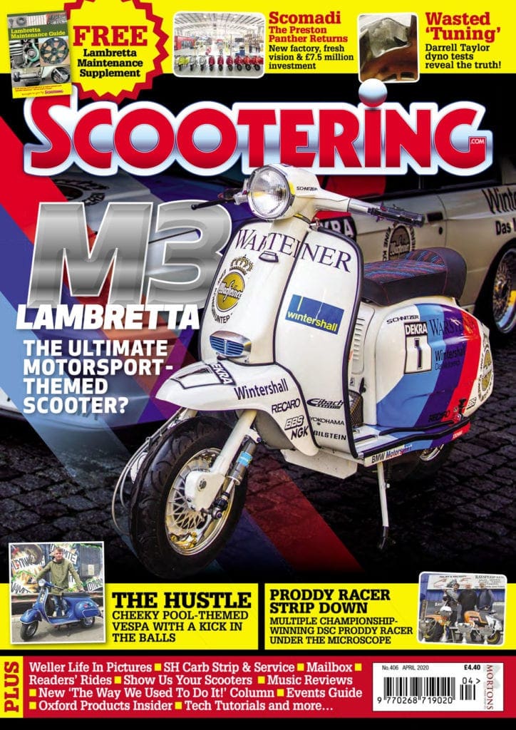 What's inside the April issue of Scootering?
