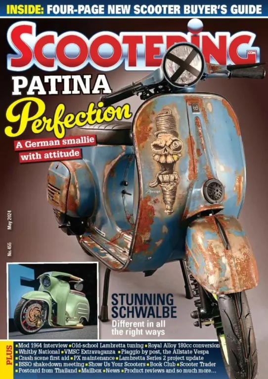 Scootering Magazine - Front Cover - May 2024