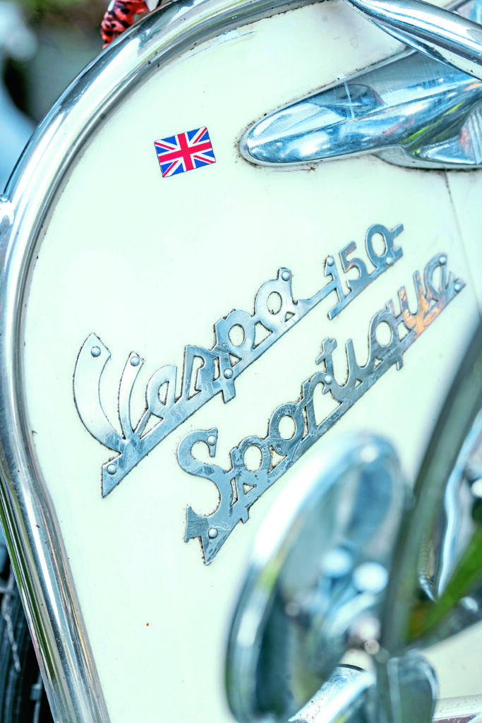 Ray Butler and his mod-style scooter