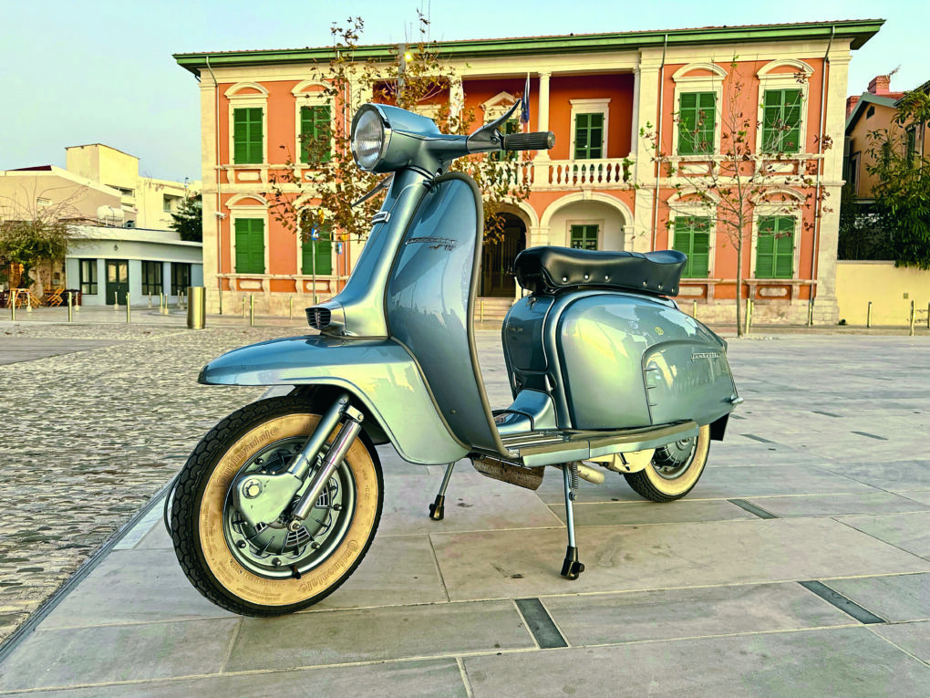Elias Kyriakides from Paphos, Cyprus, and his grandfather’s Lambretta TV175
