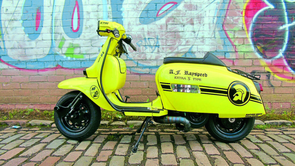 Rapido 225, running a Dellorto 30mm, with a SIP Nordspeed pipe - a solid combo