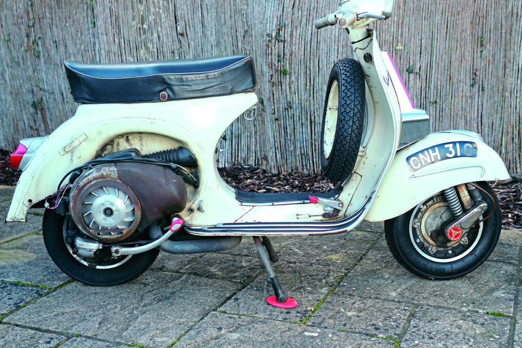 A 12V conversion otherwise just as Piaggio intended