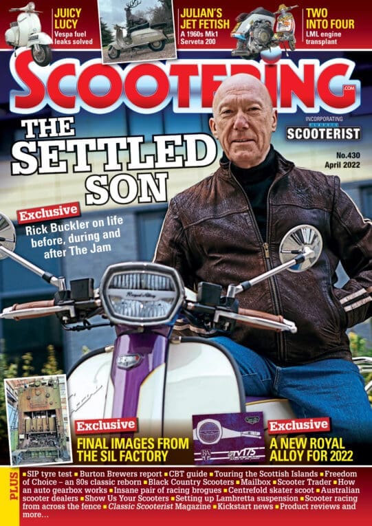 Rick Buckler and Scootering Magazine