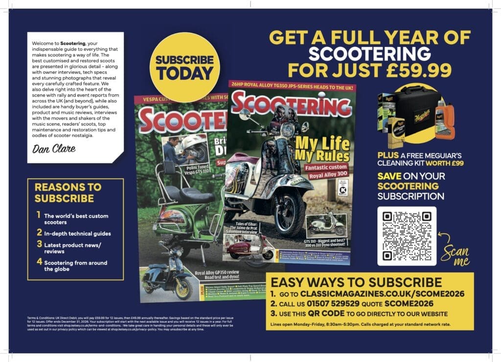Scootering Magazine Subs offer 