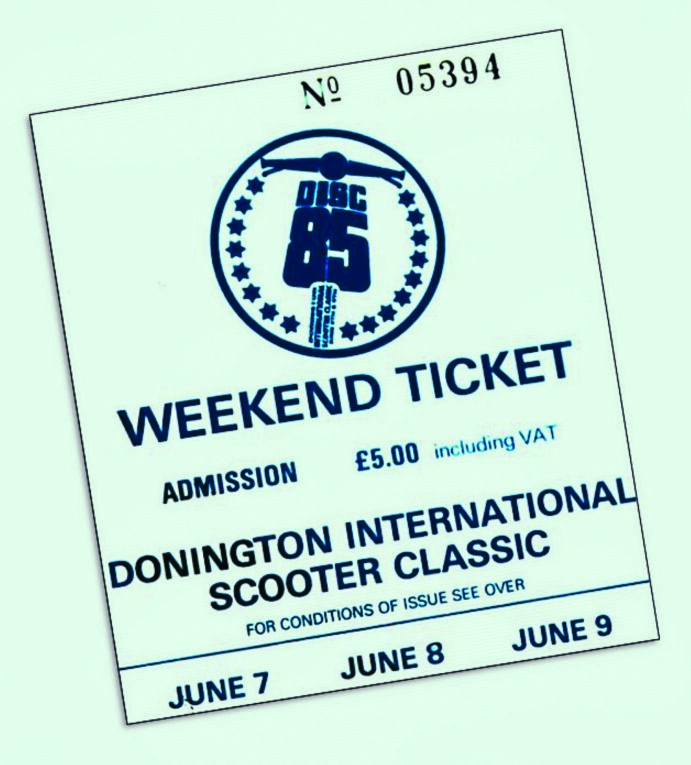 Scooter rally ticket