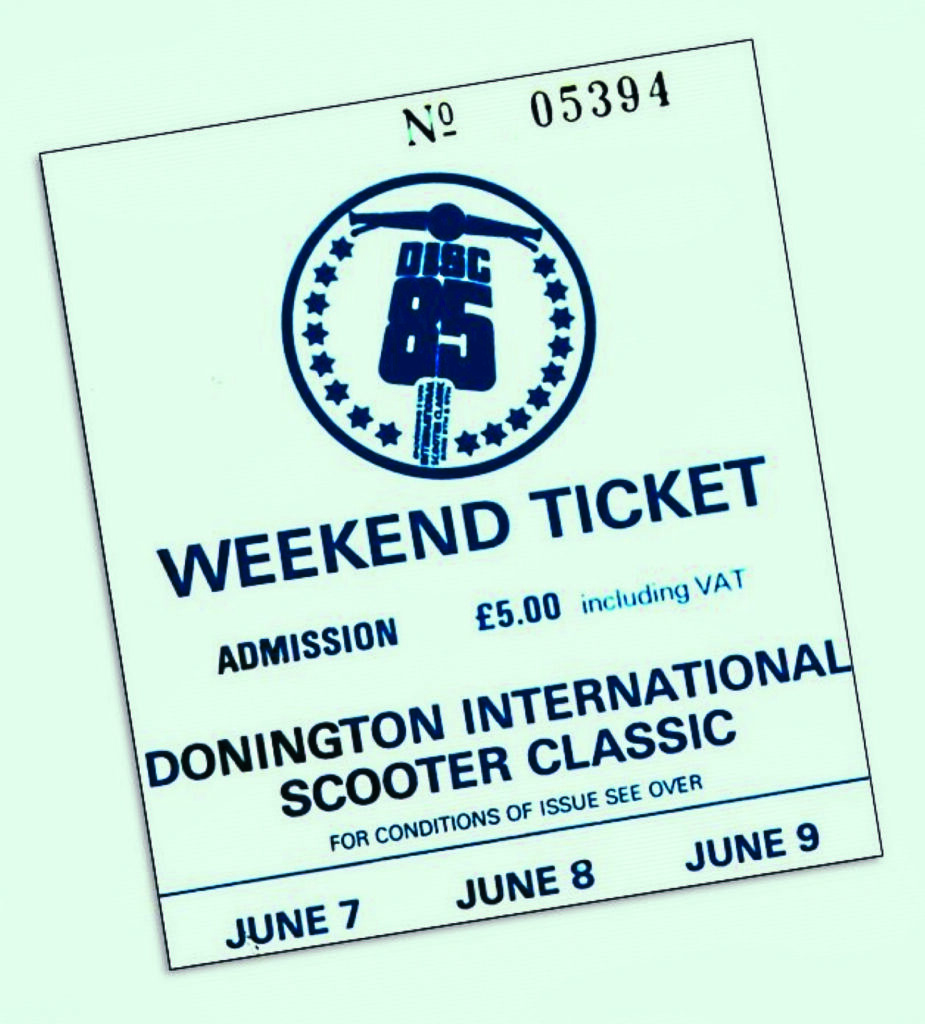 Scooter rally ticket